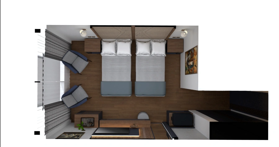 Nile Ruby Flaoting Hotel-Guest bedroom