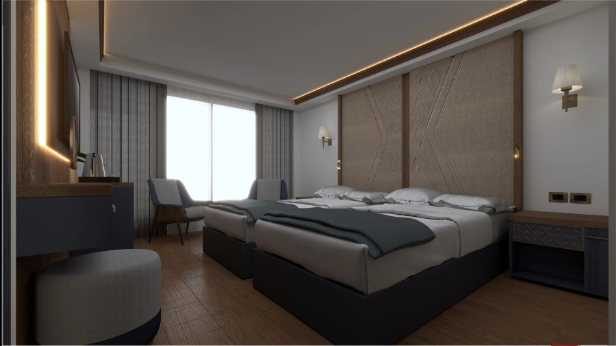 Nile Ruby Flaoting Hotel Guest bedroom