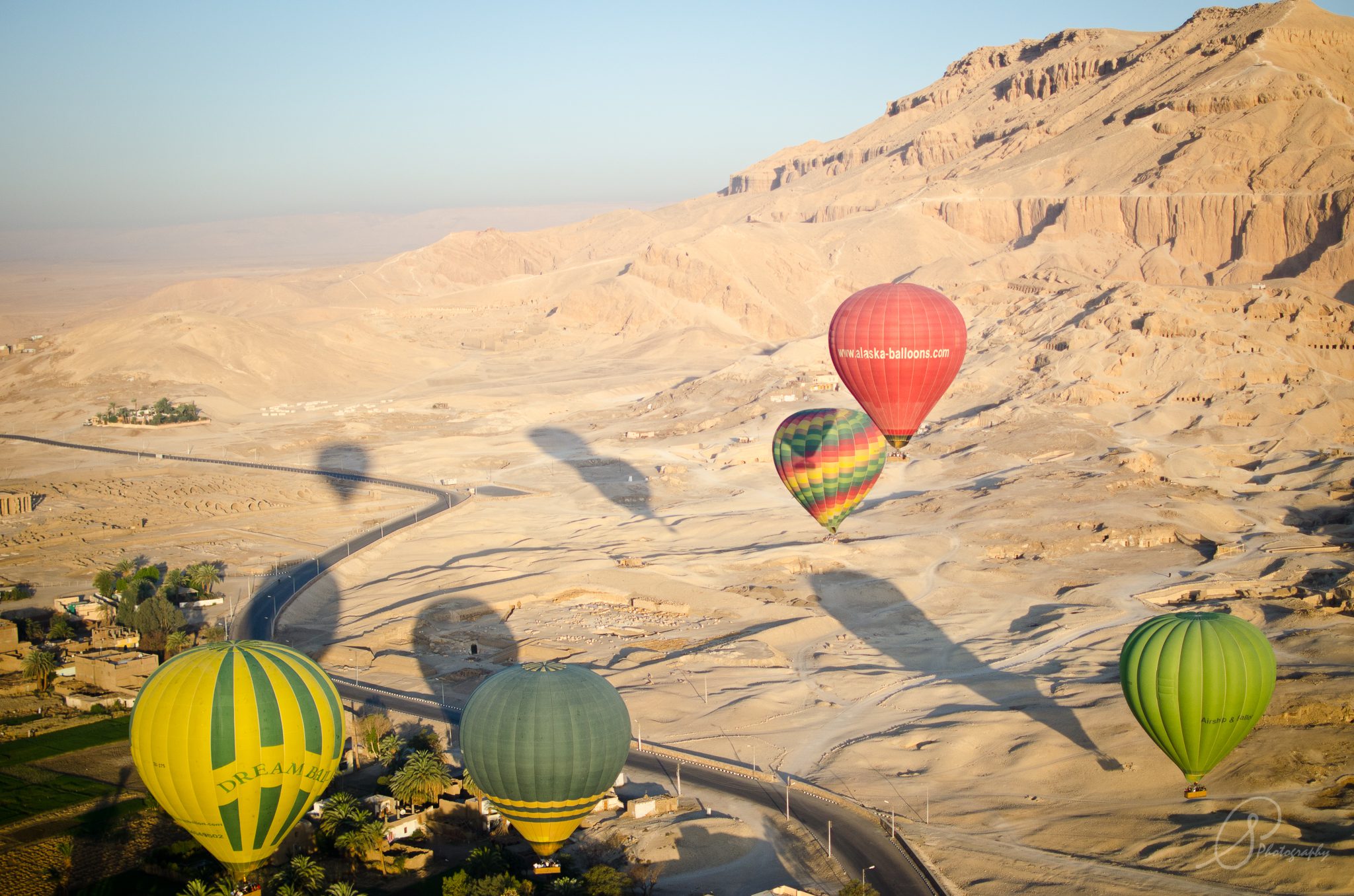 Sunrise Hot Air Balloon Flight over Ancient Thebes