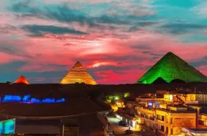 Sound and Light Show at the Pirámides