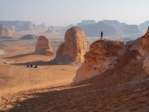 Journey to White and Black Deserts and Desert Obstacles